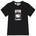 Girls Black Hello Kitty Shorts Set, 1, hi-res