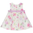 Baby Girls White Floral Dress, 1, hi-res