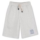 Boys Grey Logo Shorts, 1, hi-res