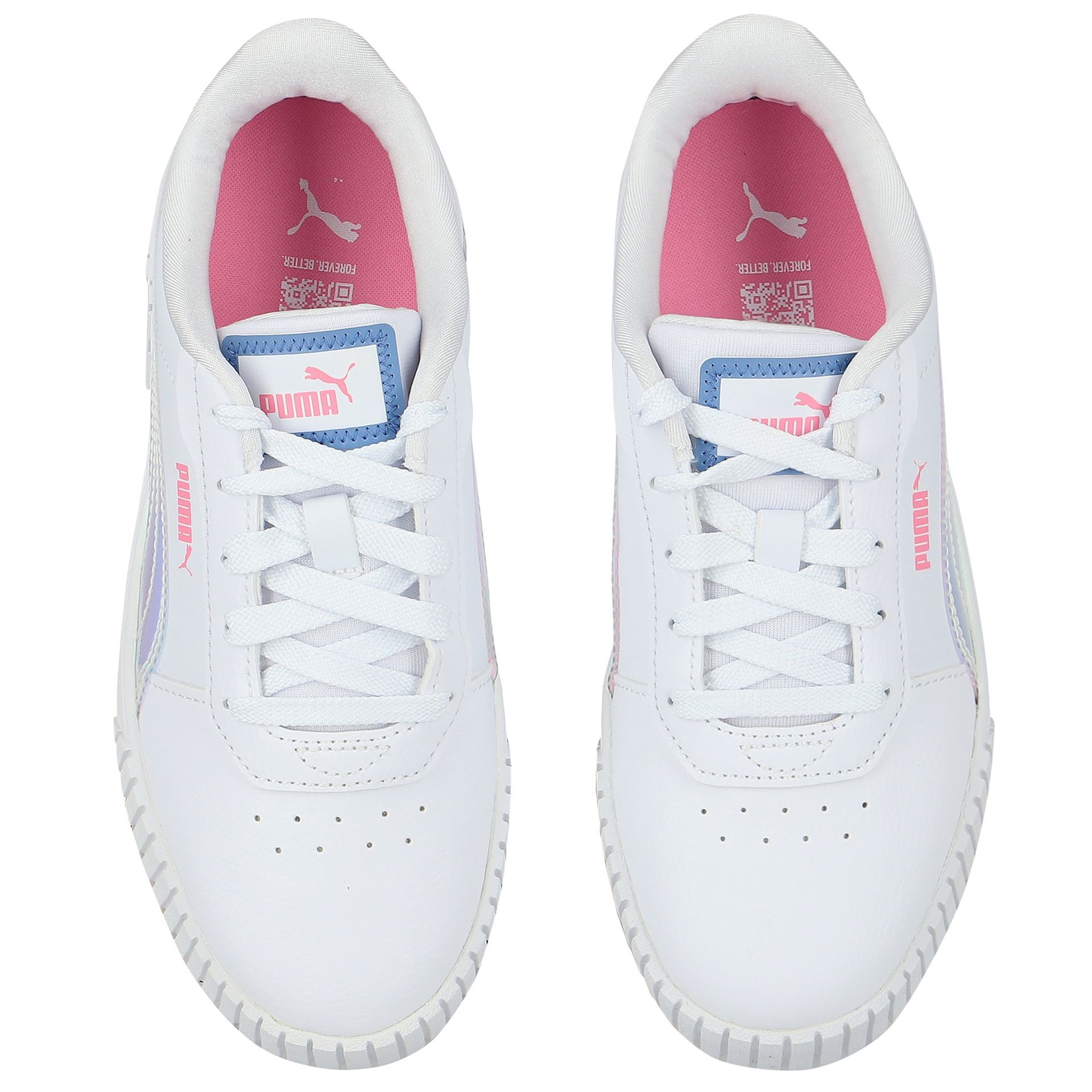Puma Carina 2.0 Deep Dive PS White-Blue Shoes for Girl White