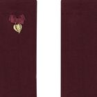 Girls Burgundy Bow Socks, 1, hi-res