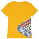 Boys Yellow Logo T-Shirt, 1, hi-res