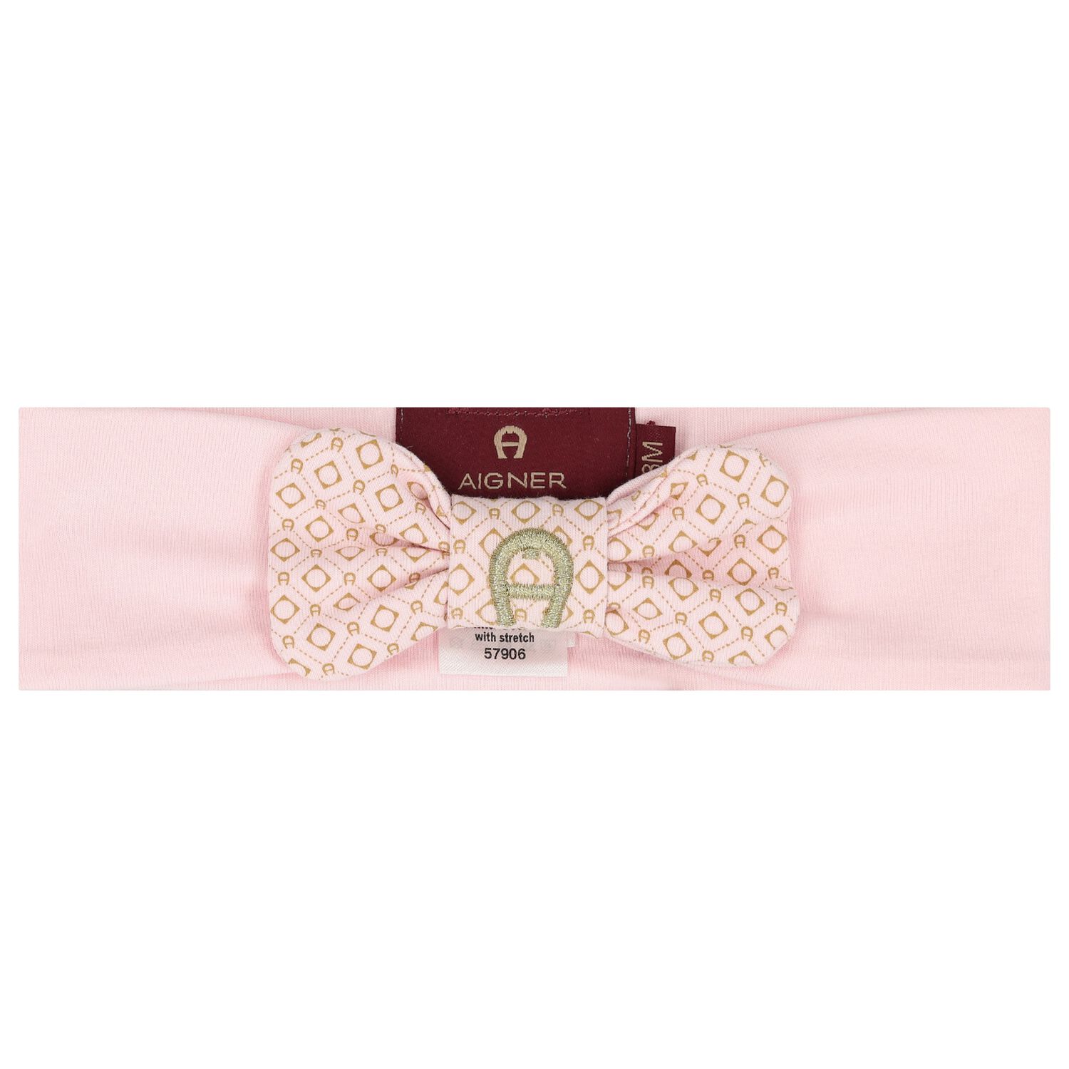 Baby Girls Pink Logo Headband, 2, hi-res