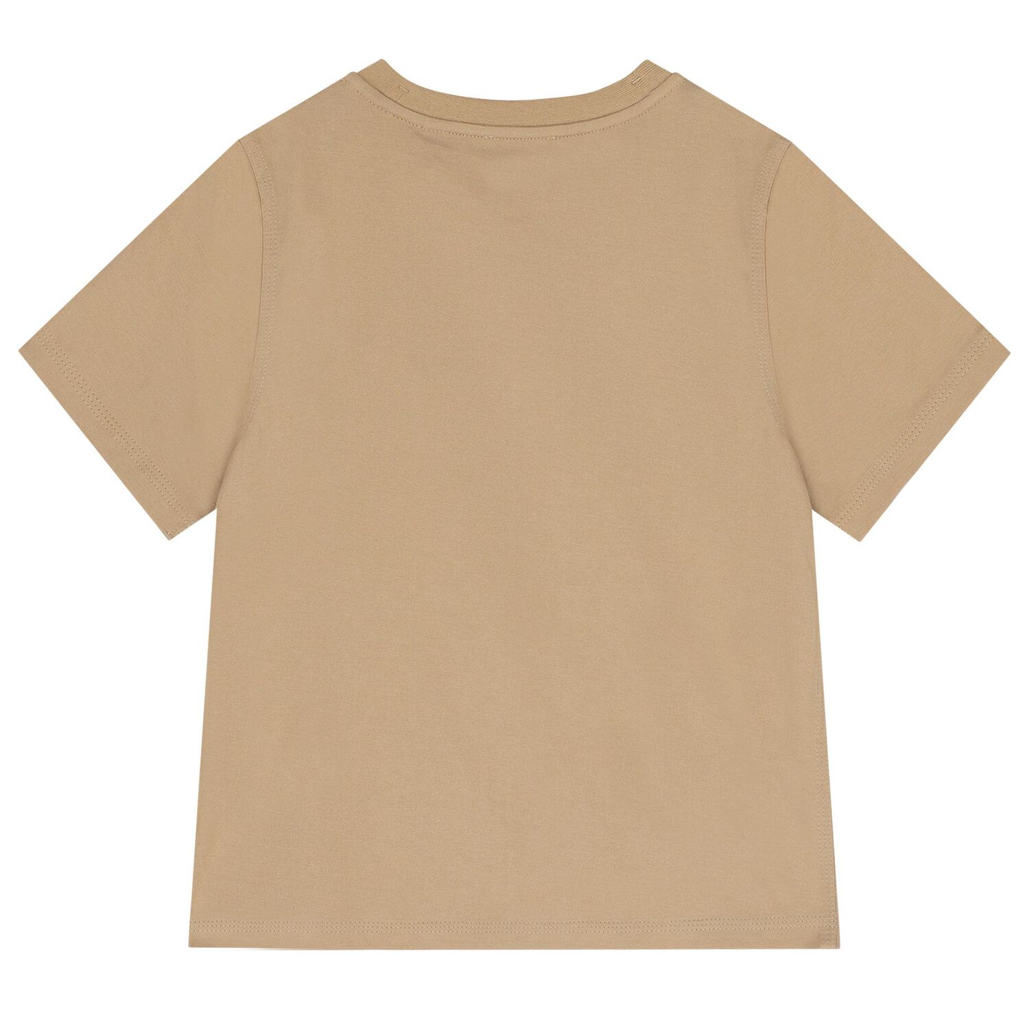 Beige Check Logo T-Shirt, 1, hi-res image number null
