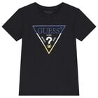 Boys Black Logo T-Shirt, 2, hi-res
