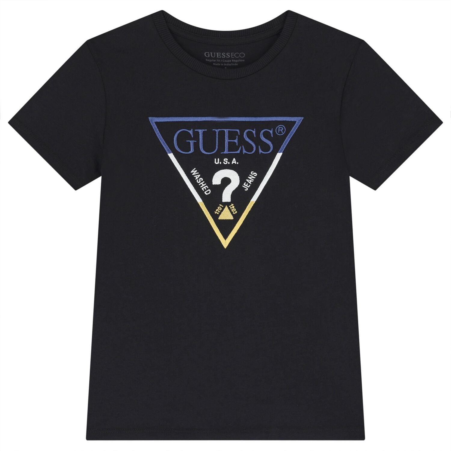 Boys Black Logo T-Shirt, 2, hi-res