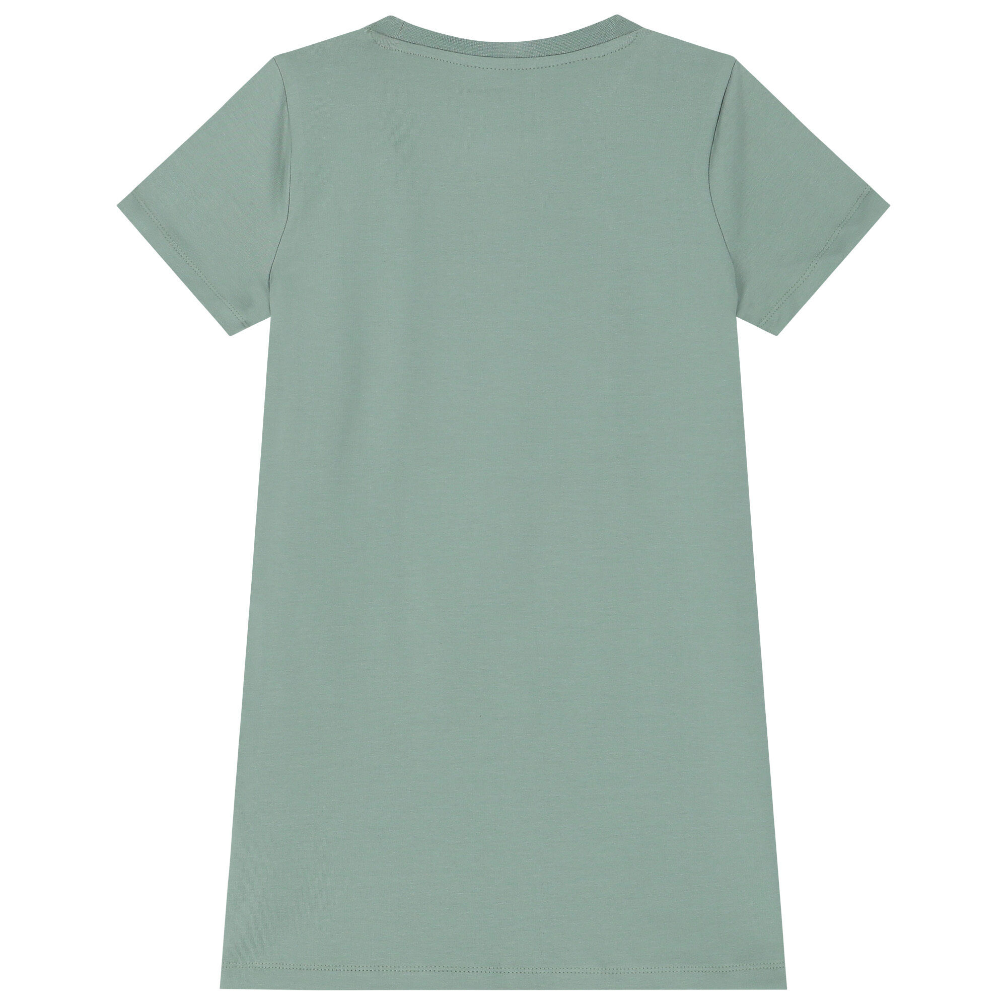 Girls green t shirt dress discount