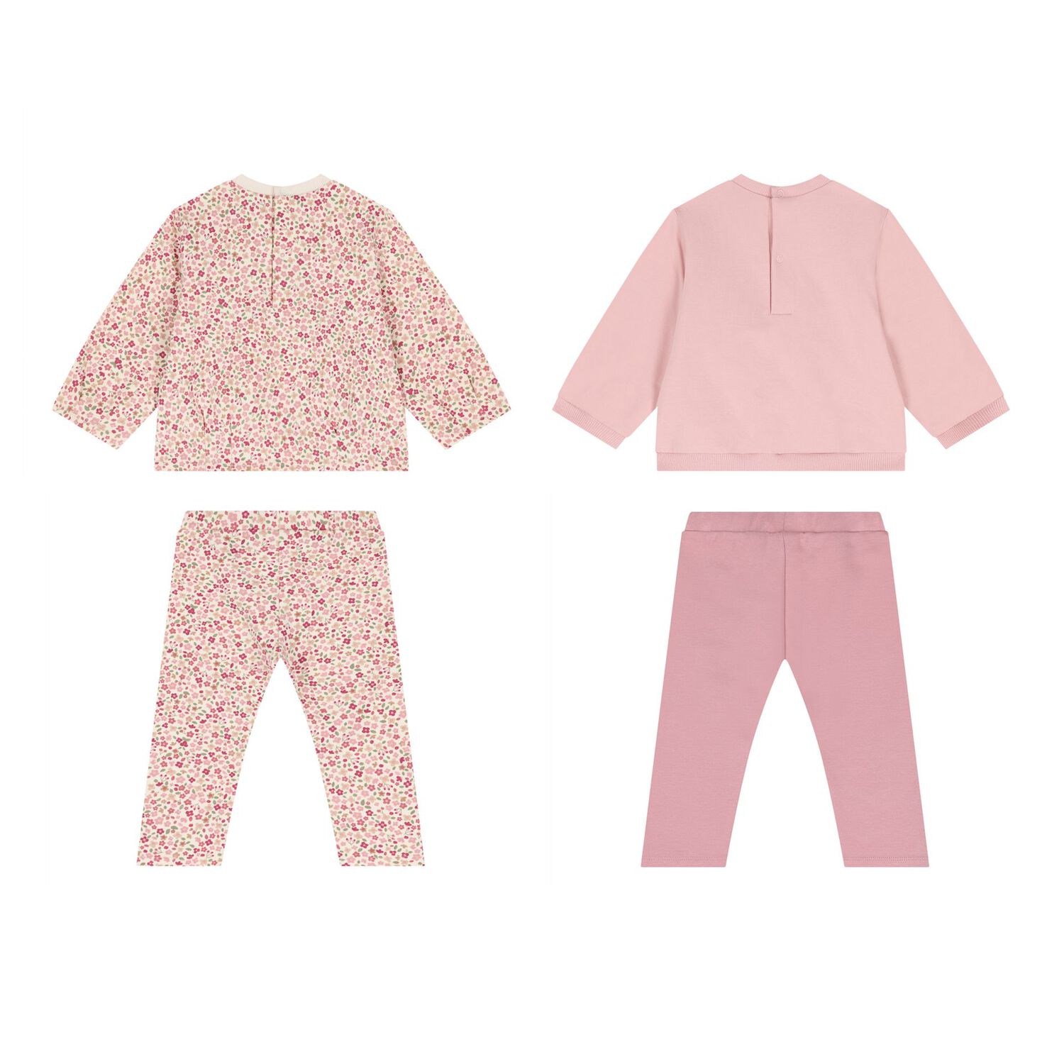 Baby Girls Multi-Coloured Floral Leggings Set ( 2-Pack ), 1, hi-res