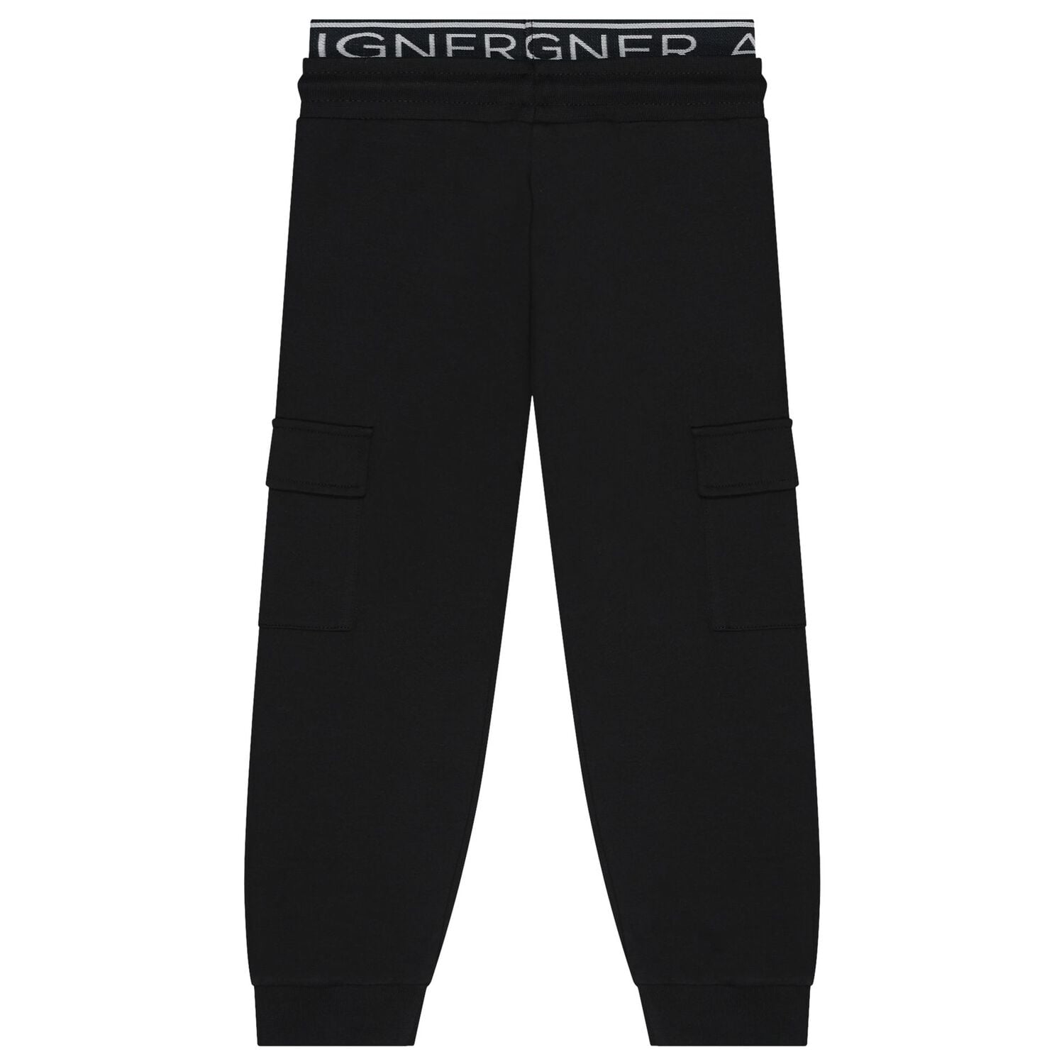 Boys Black Logo Joggers, 1, hi-res