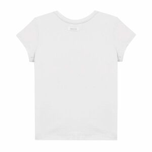 Younger Girls White Printed T-Shirt