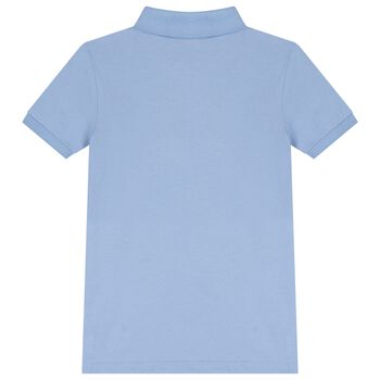 Boys Blue Logo Polo Shirt