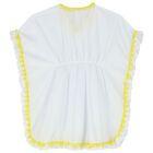 Girls White & Yellow Kaftan, 1, hi-res