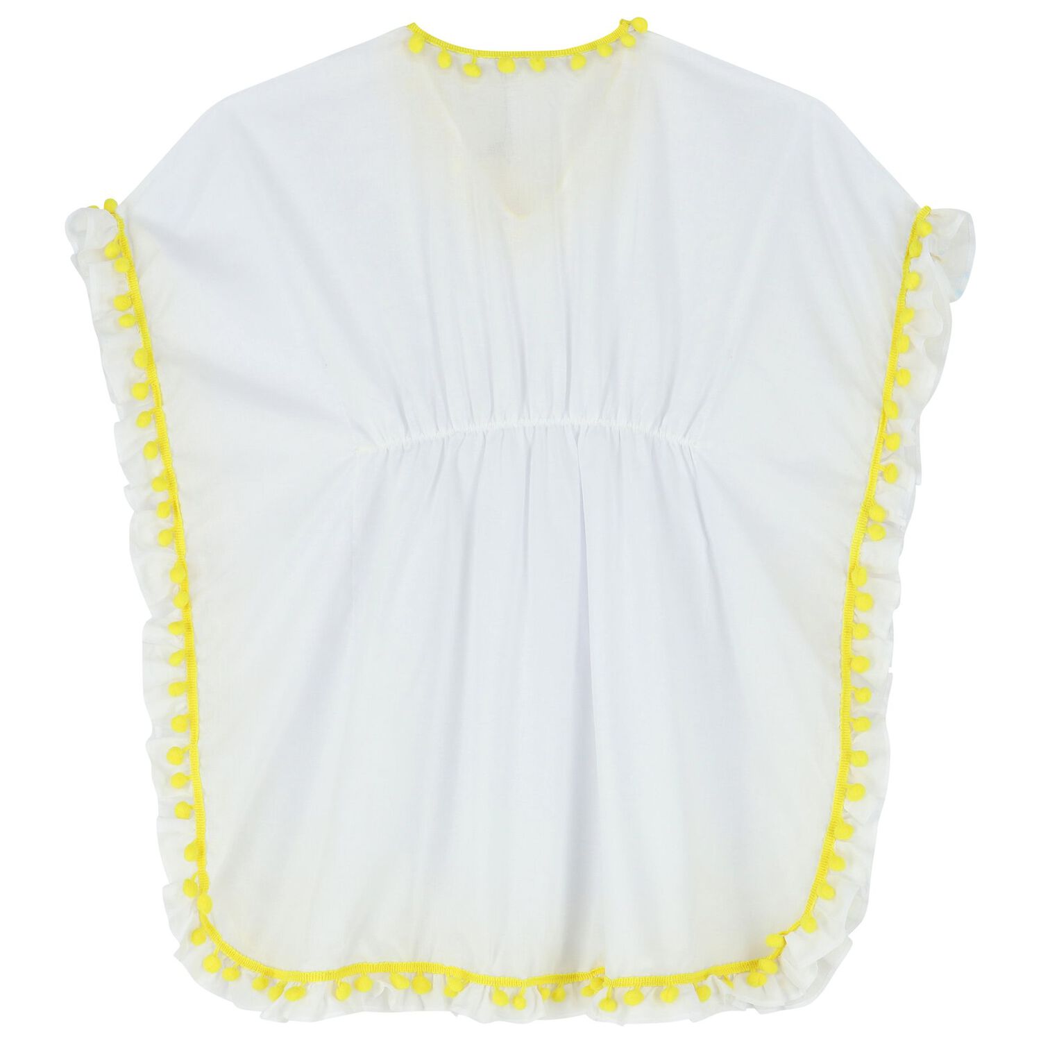 Girls White & Yellow Kaftan, 1, hi-res image number null