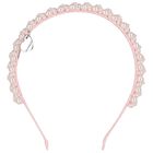 Girls Pink Embellished Pearl Headband, 2, hi-res