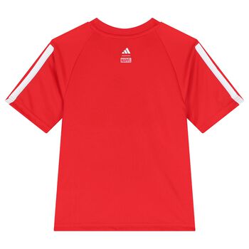 Boys Red Marvel Logo T-Shirt
