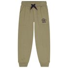 Boys Green Logo Joggers, 1, hi-res