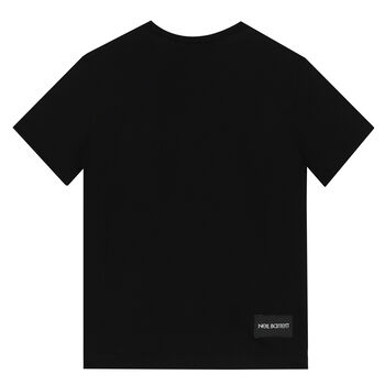 Boys Black Thunderbolt Logo T-Shirt