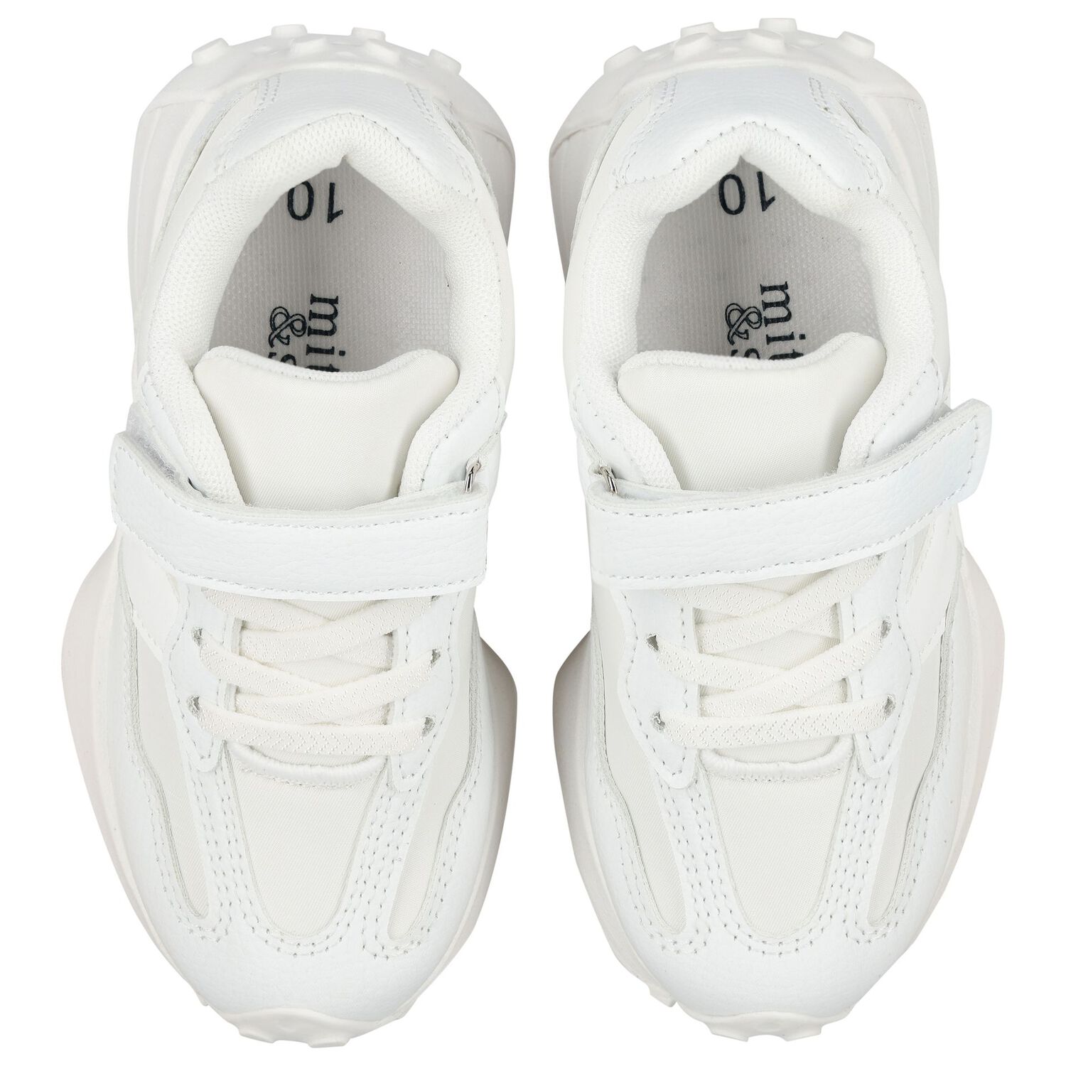Boys White Logo Trainers, 1, hi-res image number null