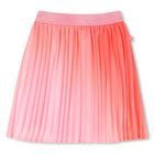 تنورة بطيات باللون الوردي للبنات, 1, hi-res