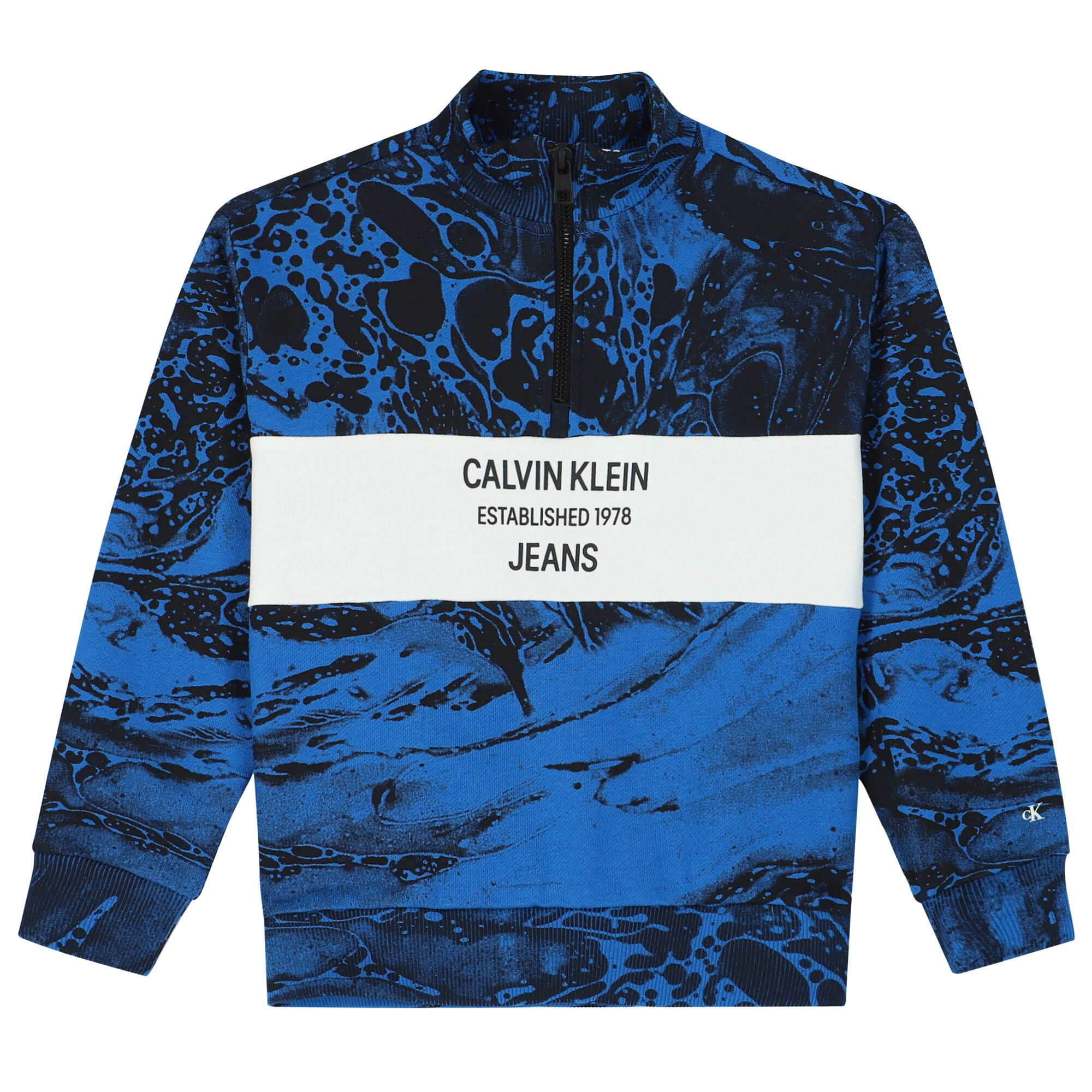 Blue and sales black sweatshirt