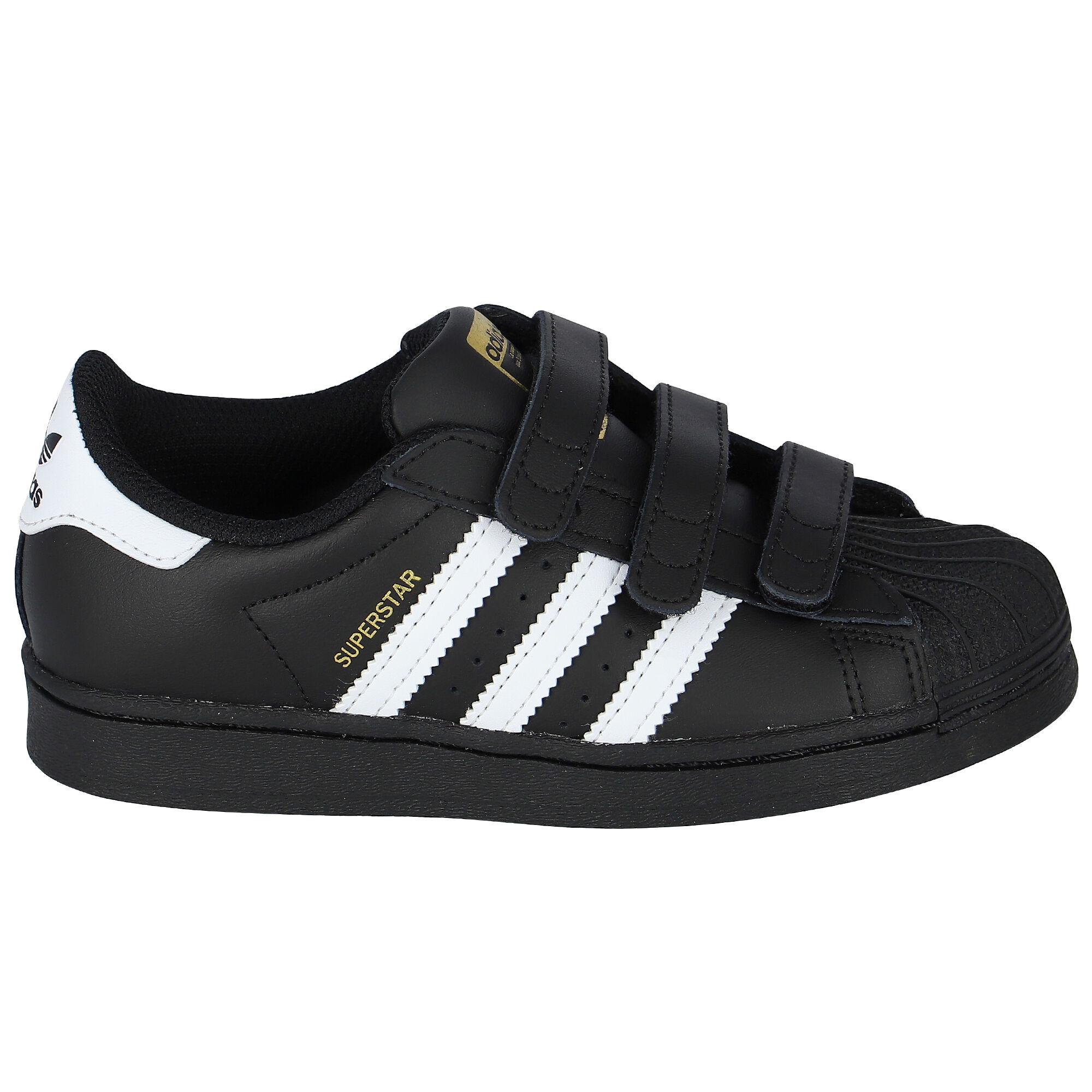 Adidas Kids Black Superstar Trainers Junior Couture