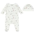 Baby Boys White Logo Babygrow Set, 1, hi-res
