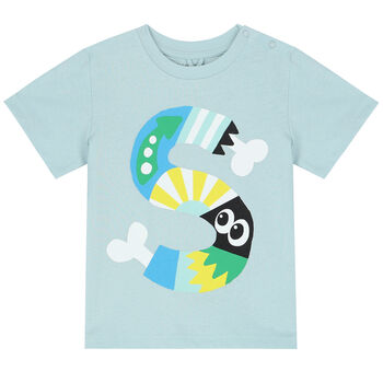 Younger Boys Blue Graphic T-Shirt