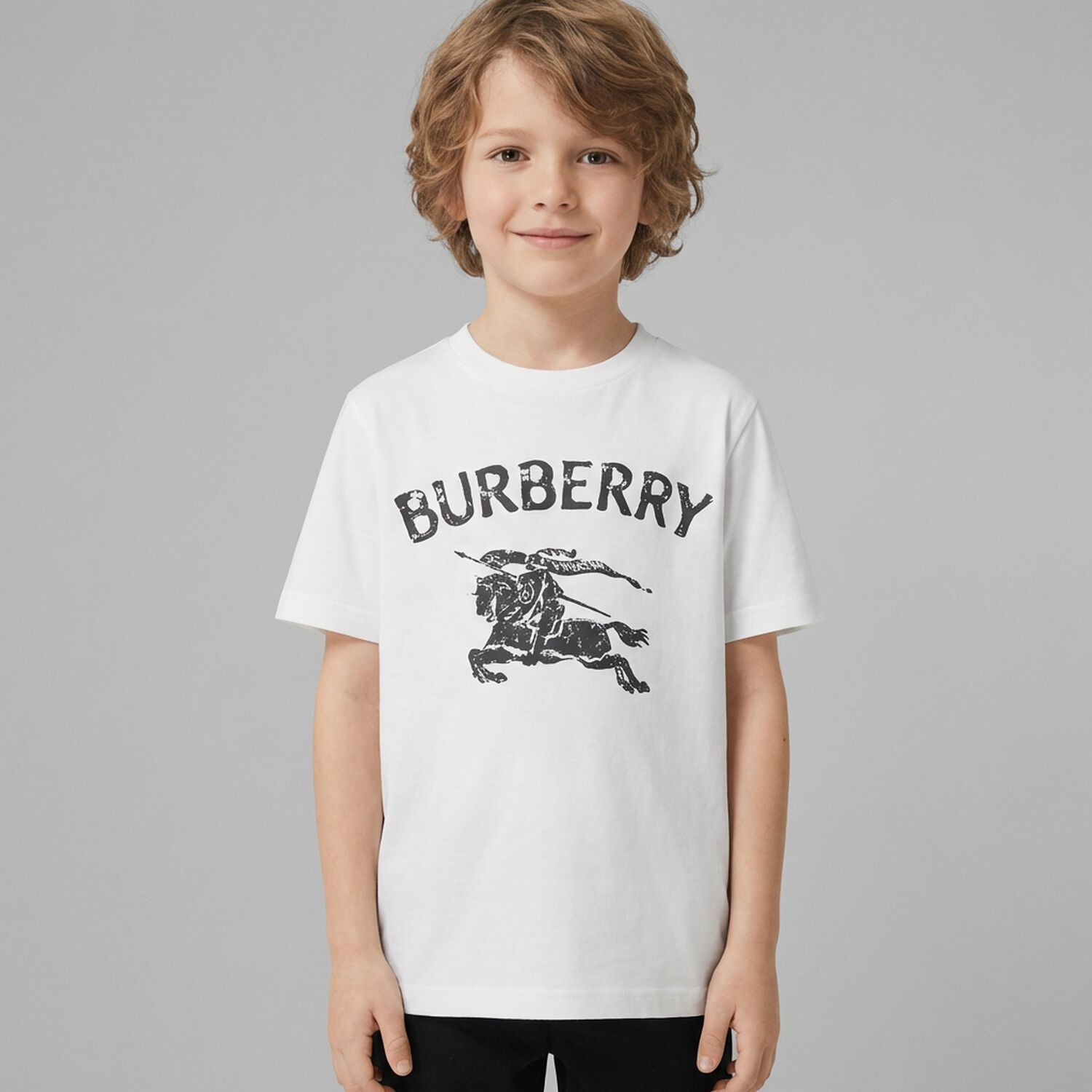 Boys White EKD Logo T-Shirt, 1, hi-res