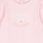 Baby Girls Pink Heart Babygrow, 2, hi-res