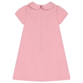 Girls Pink Bow Dress