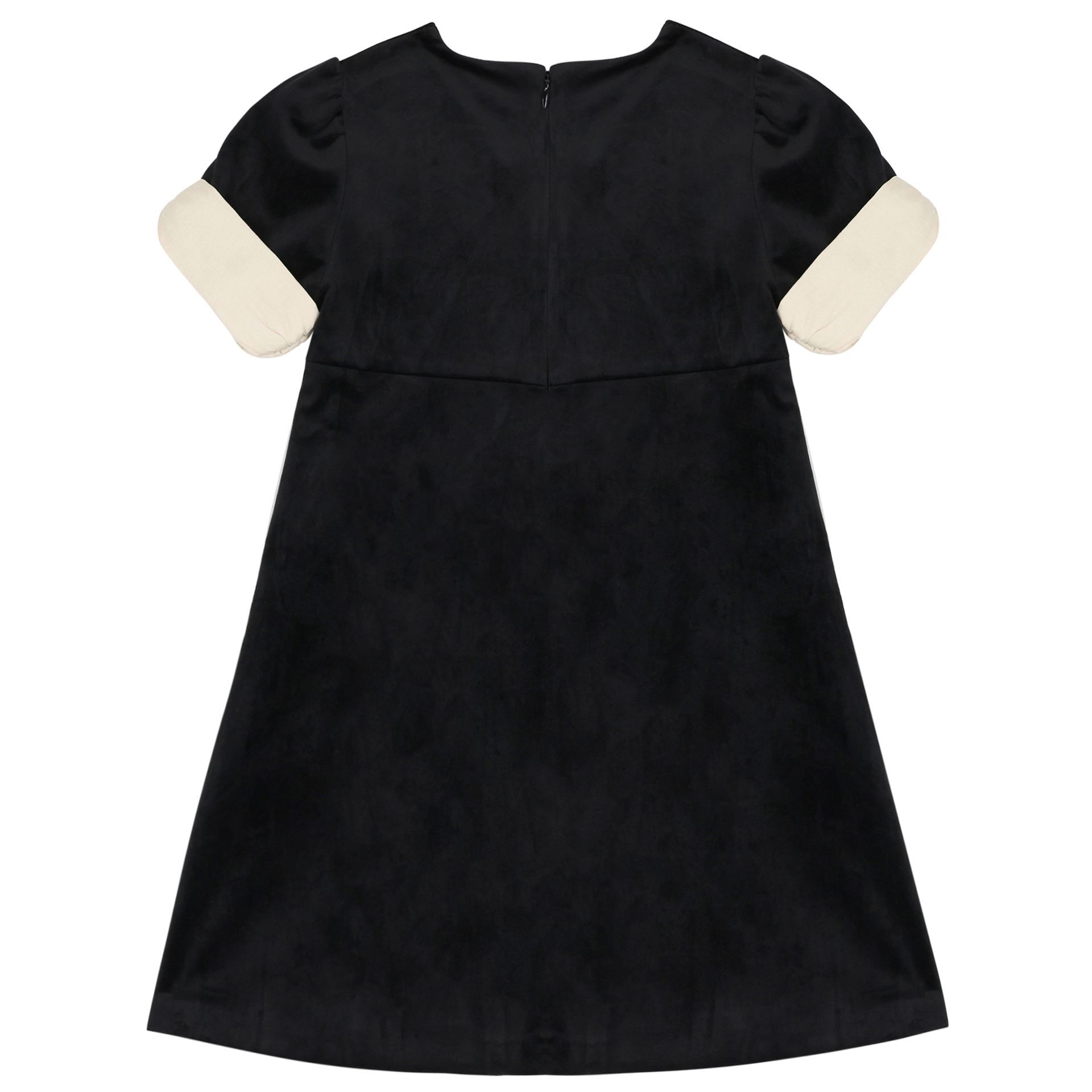 Patachou Girls Black Velvet Bow Dress