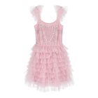 Baby Girls Pink Embellished Tulle Dress Set, 1, hi-res
