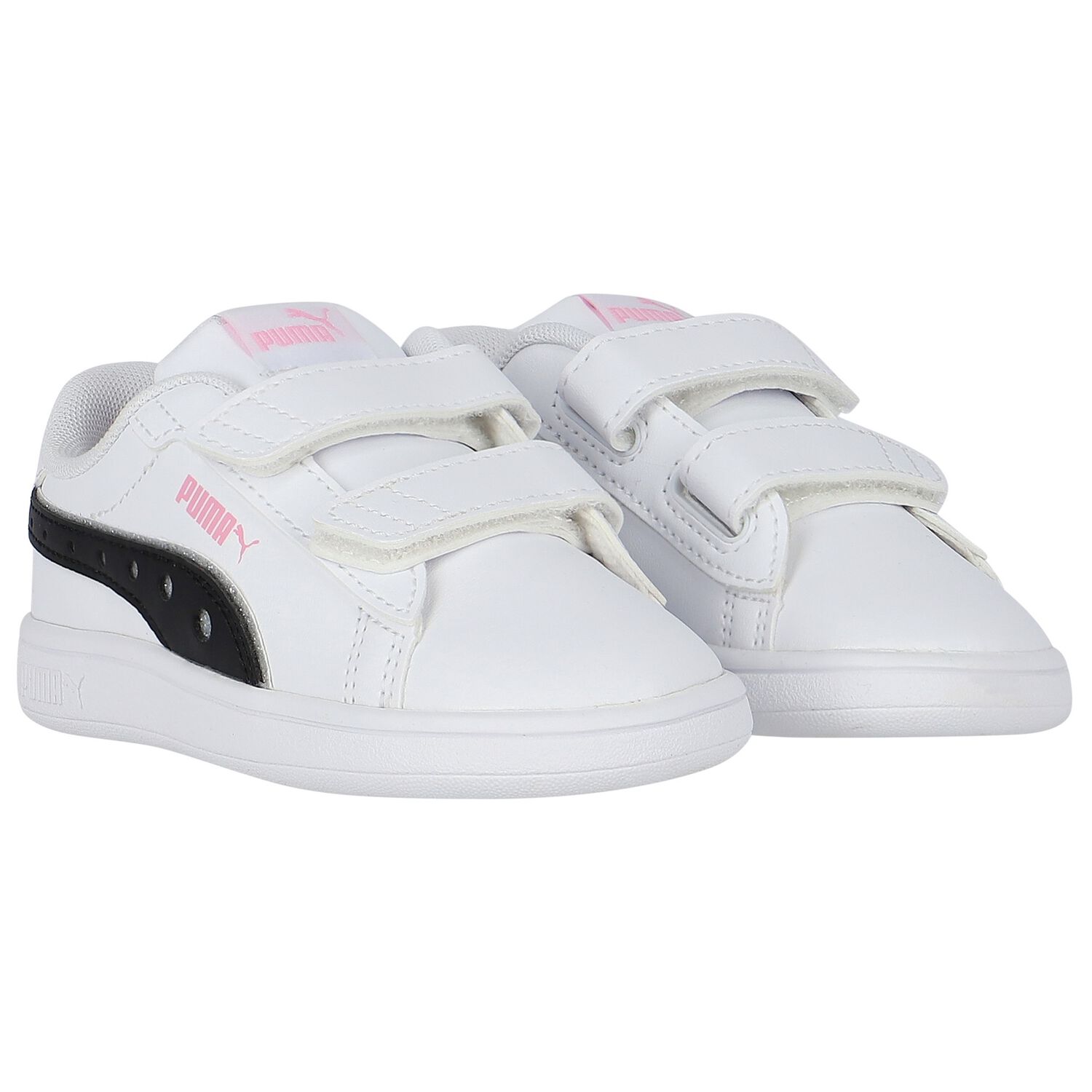 Girls White Smash 3.0 Trainers, 1, hi-res image number null