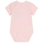 Baby Girls White & Pink Bodysuits ( 2-Pack ), 4, hi-res