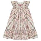 Girls Muti-Coloured Embroidered Paisley Dress, 1, hi-res
