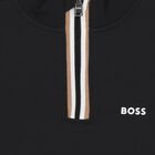 Boys Black Logo Sweatshirt, 1, hi-res