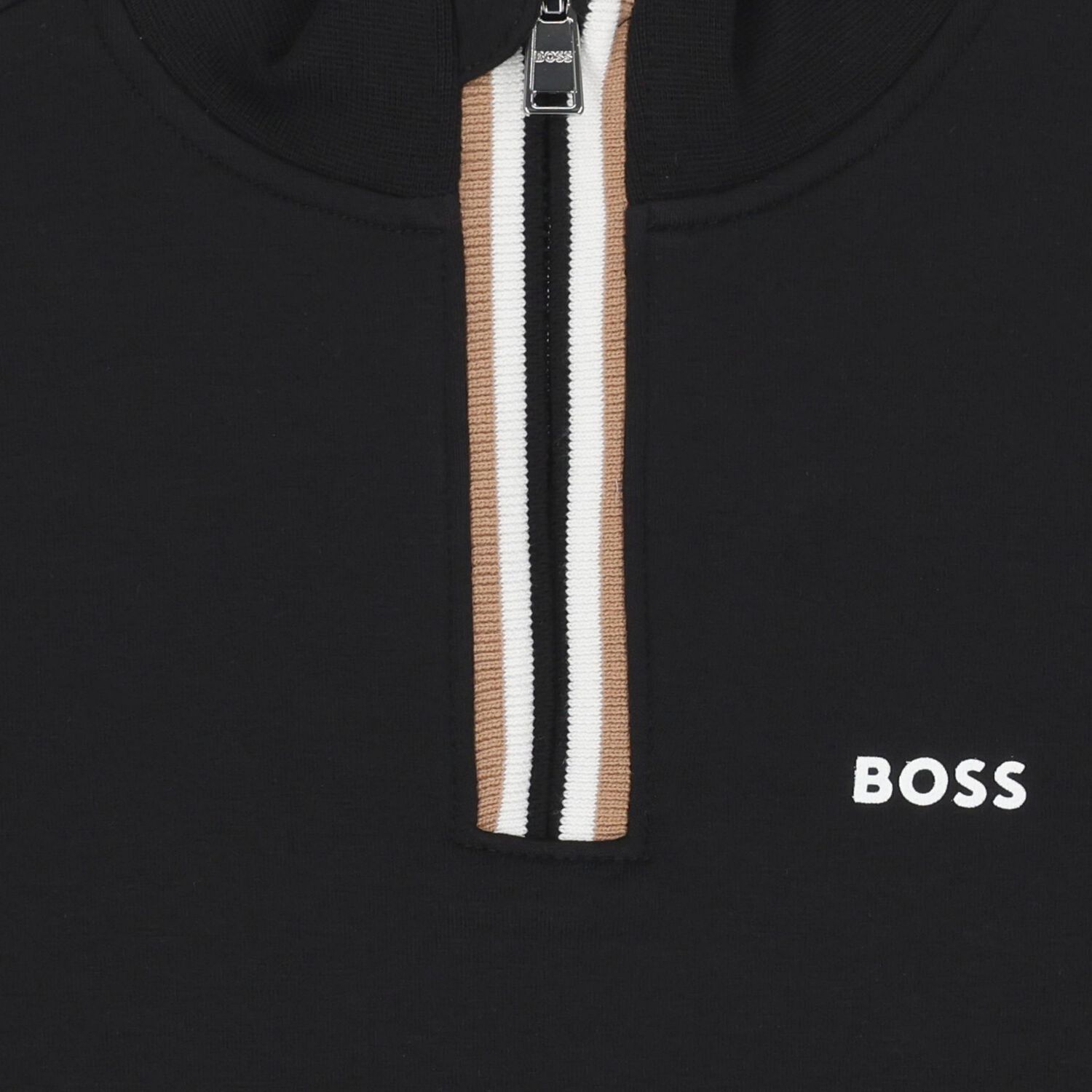 Boys Black Logo Sweatshirt, 1, hi-res