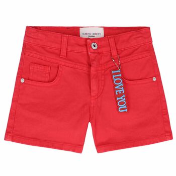 Girls Red Shorts