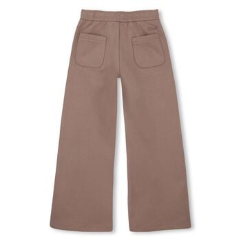 Girls Pink Wide Leg Trousers