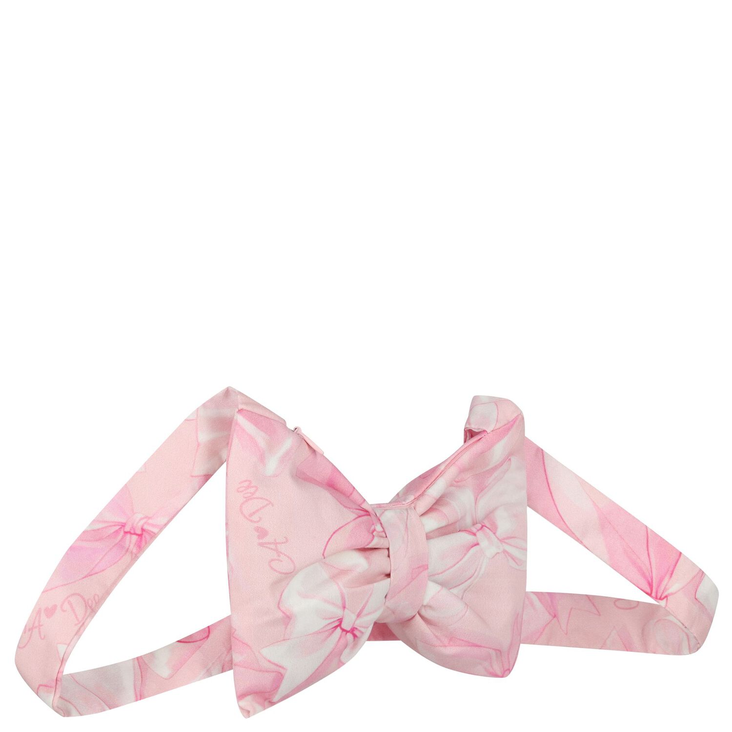 Girls Pink Bow Handbag, 1, hi-res