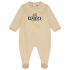 بدلة أطفال بيج اللون بشعار دب تيدي, 2, hi-res