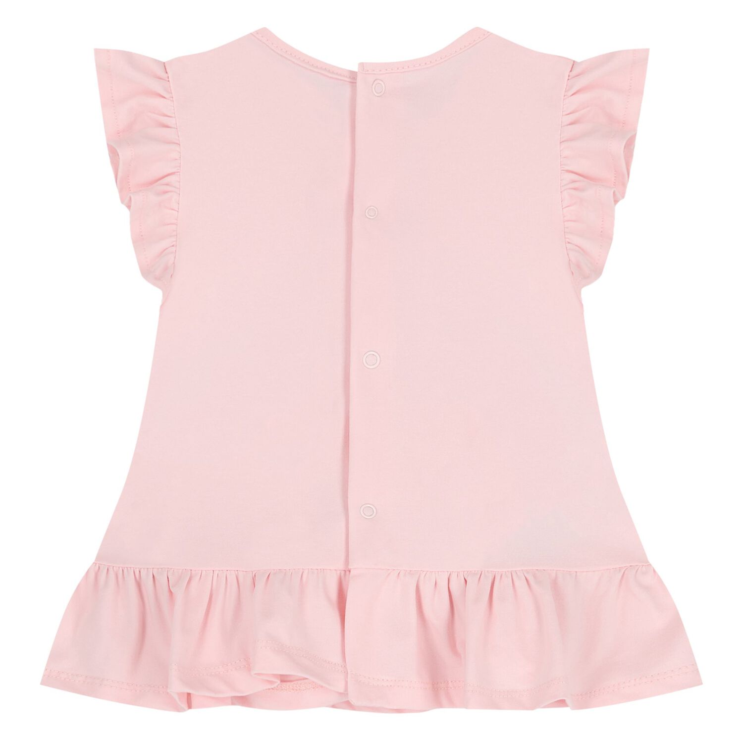 Baby Girls Pink Floral Shorts Set, 1, hi-res