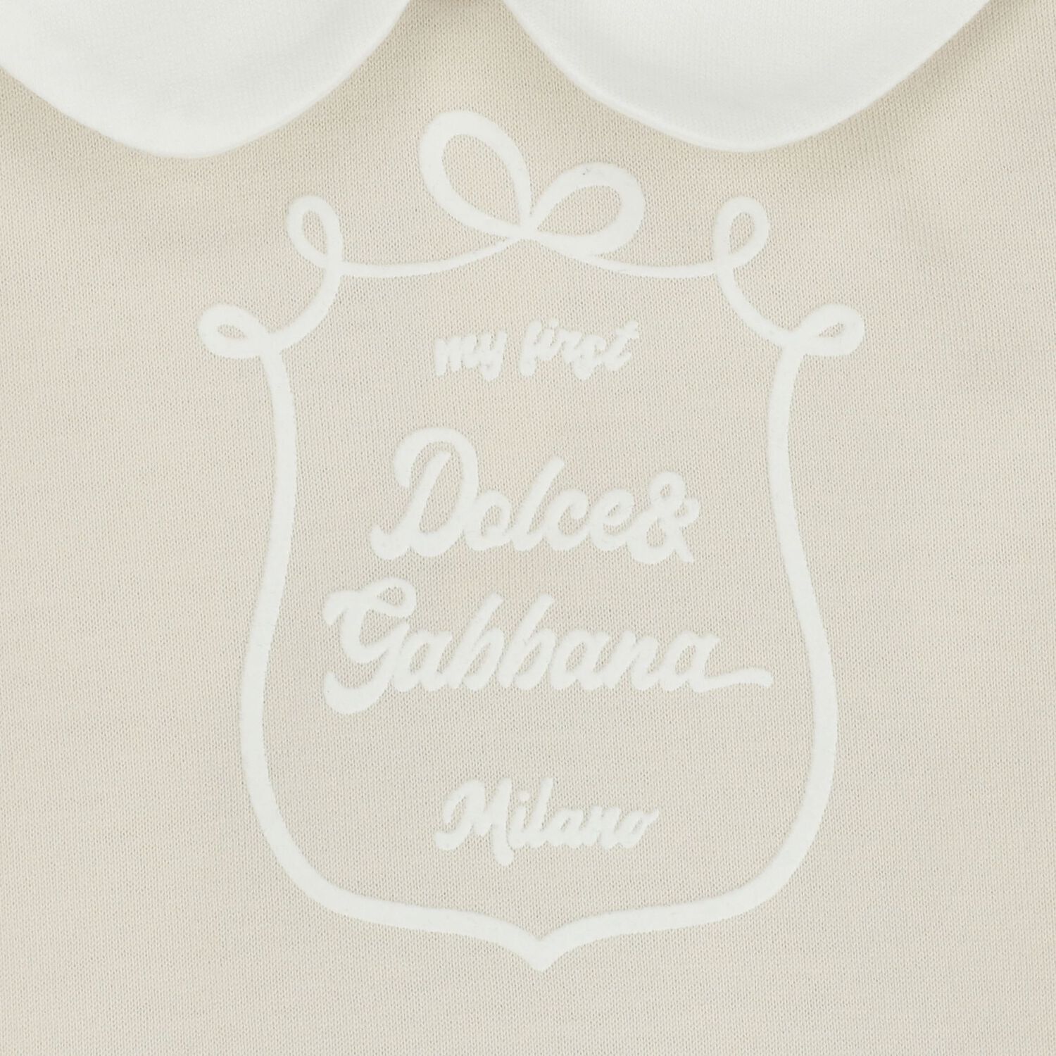 White & Beige Logo Babygrow Gift Set, 1, hi-res