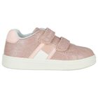Girls Pink Logo Trainers, 1, hi-res