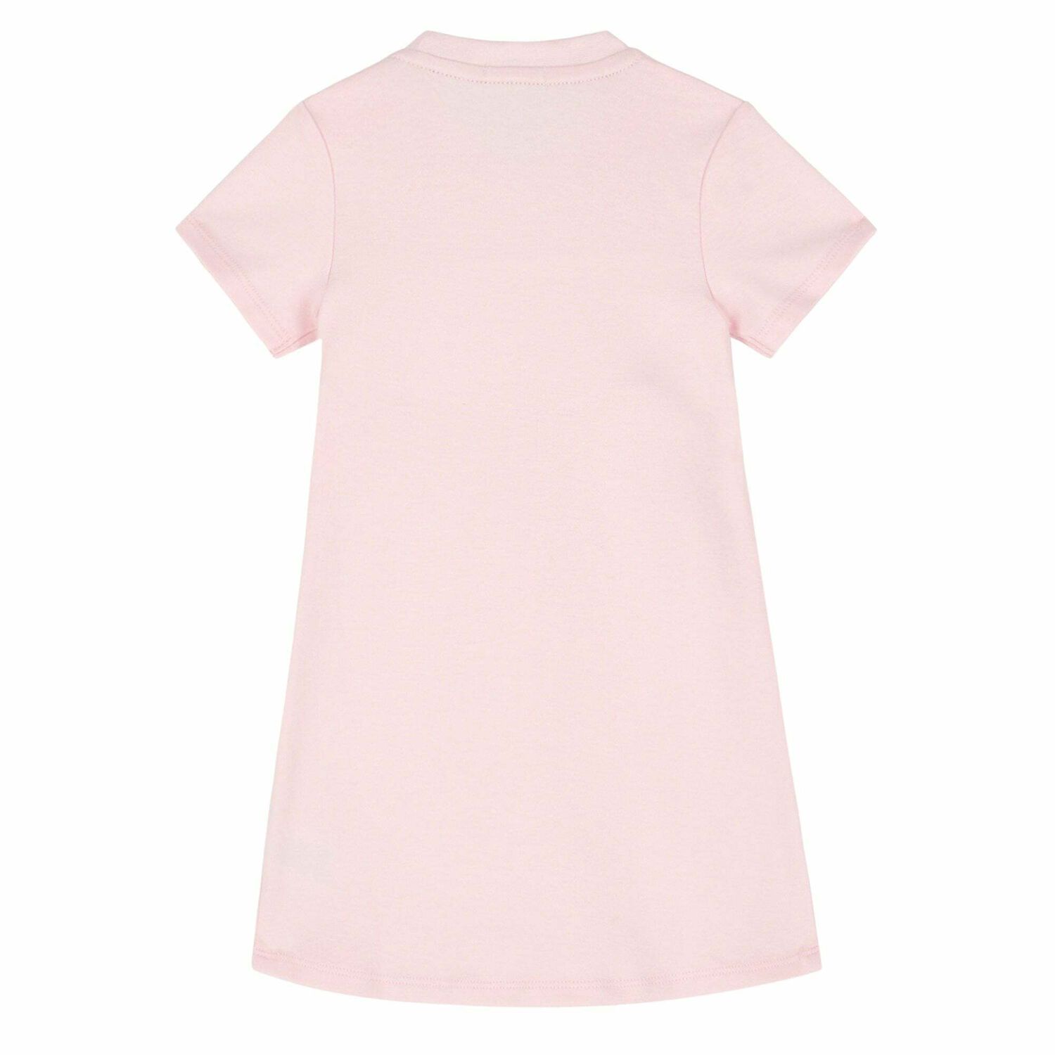 Younger Girls Pink & White Logo Dress, 1, hi-res