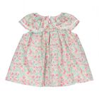 Baby Girls Green & Red Floral Dress Set, 2, hi-res