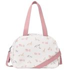 Baby Girls Ivory & Pink Changing Bag, 3, hi-res