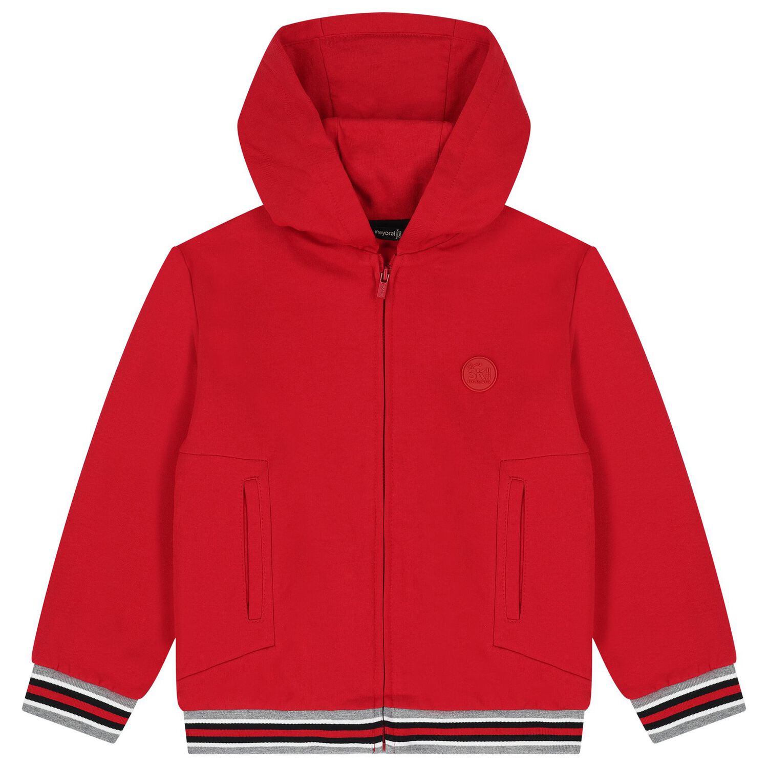 Boys Red, Black & Grey Tracksuit ( 3 Piece ), 1, hi-res