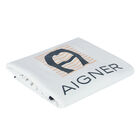 بطانية بالشعار باللون الأبيض والكحلي, 1, hi-res