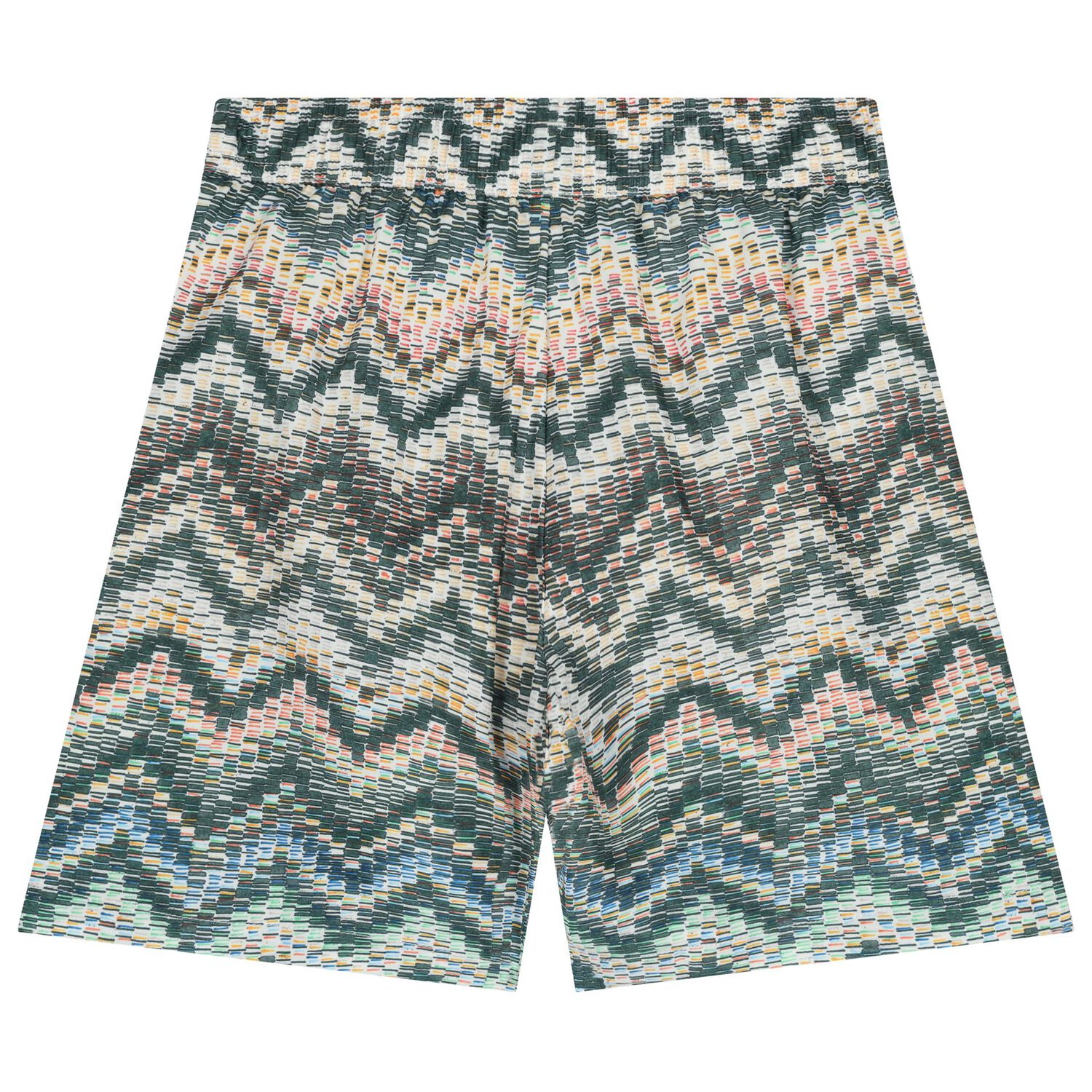 Boys Multi-Coloured Zig Zag Swim Shorts, 1, hi-res